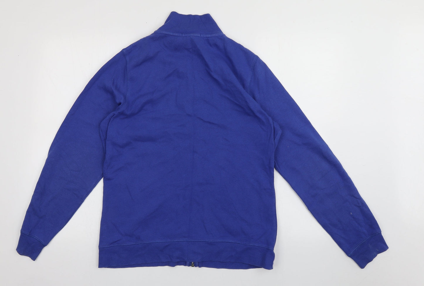 geofge Womens Blue  Cotton Full Zip Sweatshirt Size 16  Zip