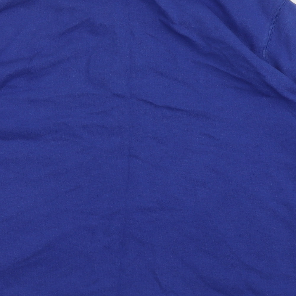 geofge Womens Blue  Cotton Full Zip Sweatshirt Size 16  Zip