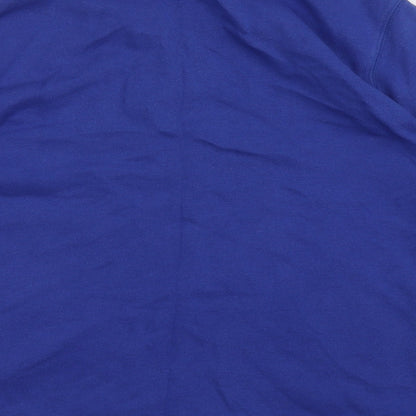 geofge Womens Blue  Cotton Full Zip Sweatshirt Size 16  Zip