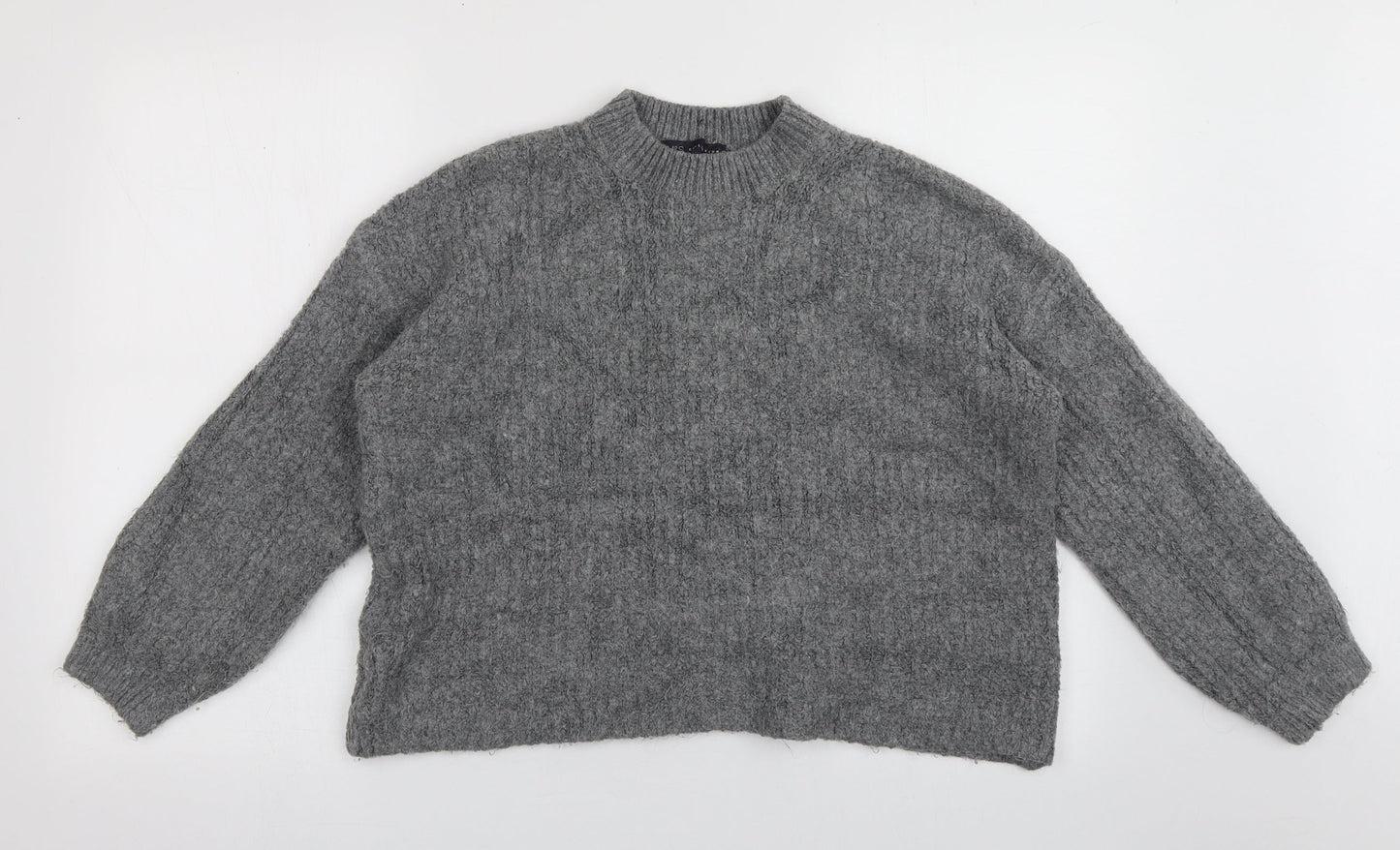 Womens UK Size M Marks and Spencer Grey Pullover Jumper