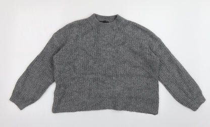 Womens UK Size M Marks and Spencer Grey Pullover Jumper