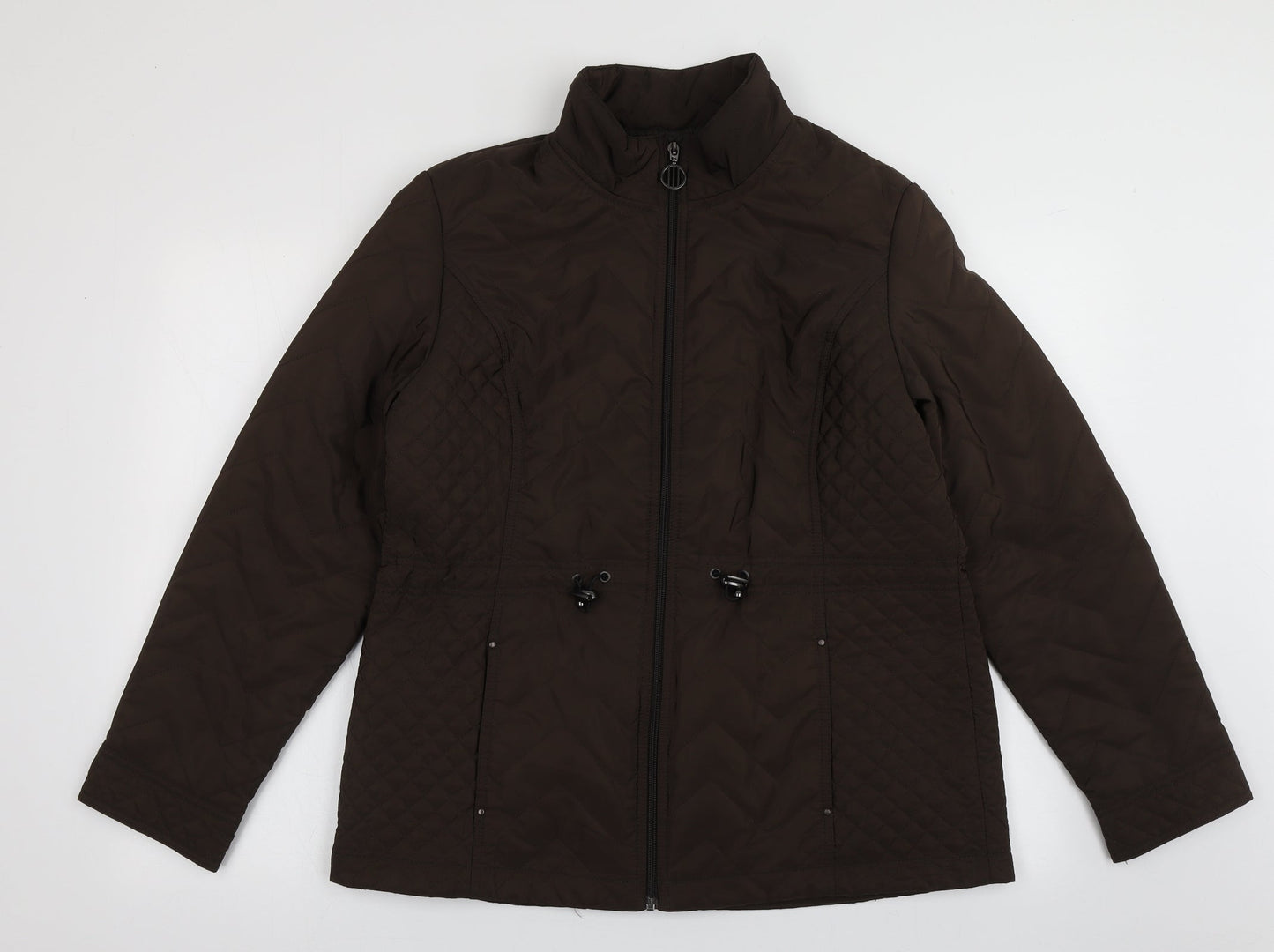 Womens UK Size 14 EWM Brown Puffer Jacket