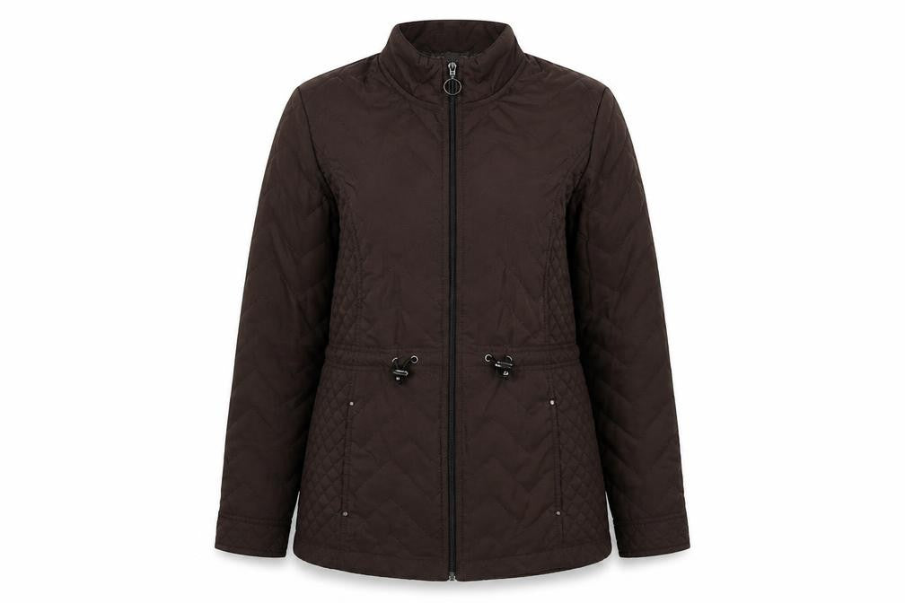Womens UK Size 14 EWM Brown Puffer Jacket