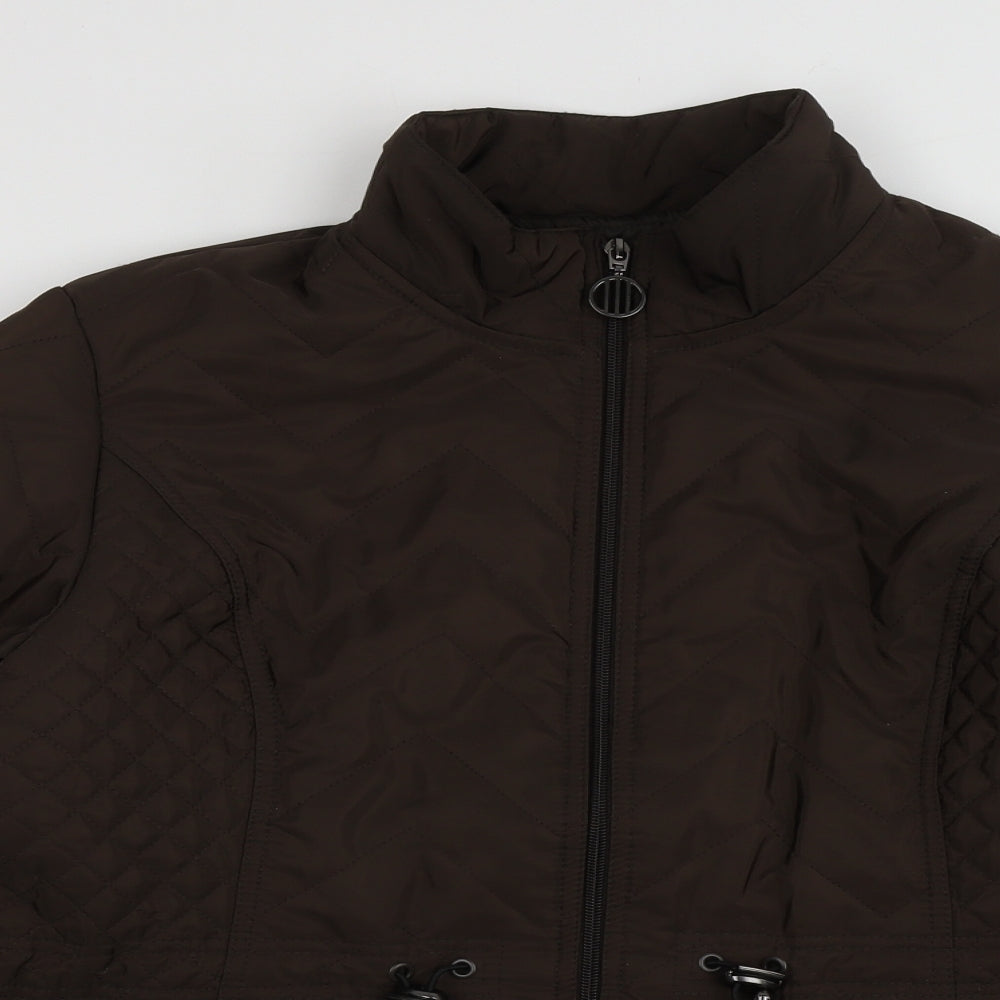 Womens UK Size 14 EWM Brown Puffer Jacket