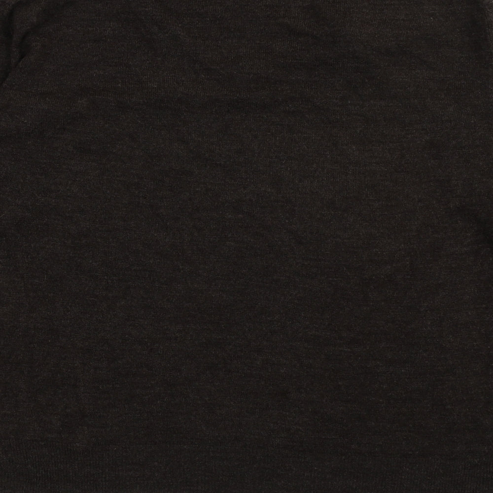 Cedar Wood State Mens Brown V-Neck  Acrylic Pullover Jumper Size XL