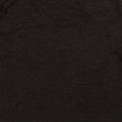 Cedar Wood State Mens Brown V-Neck  Acrylic Pullover Jumper Size XL