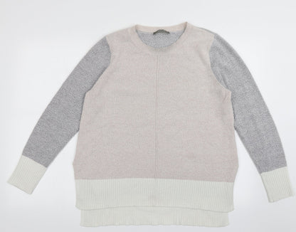 Womens UK Size S Oasis Grey Pullover Jumper