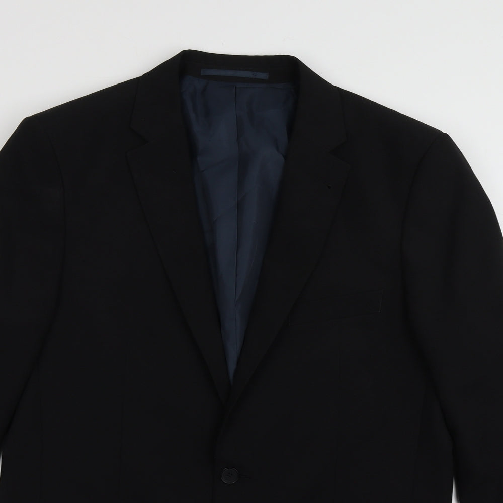 George Mens Black   Jacket  Size 40  Button