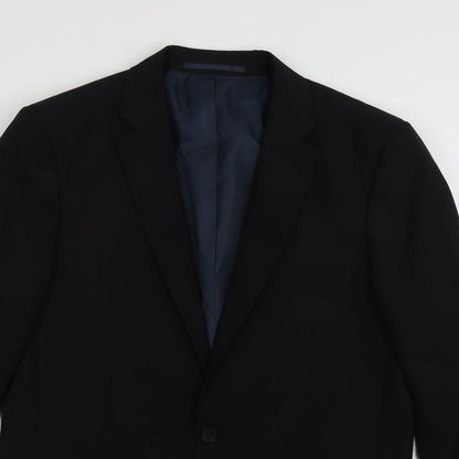 George Mens Black   Jacket  Size 40  Button