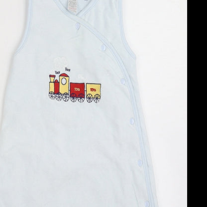 Pure Baby Boys Blue  Polyester Babygrow One-Piece Size 3-6 Months