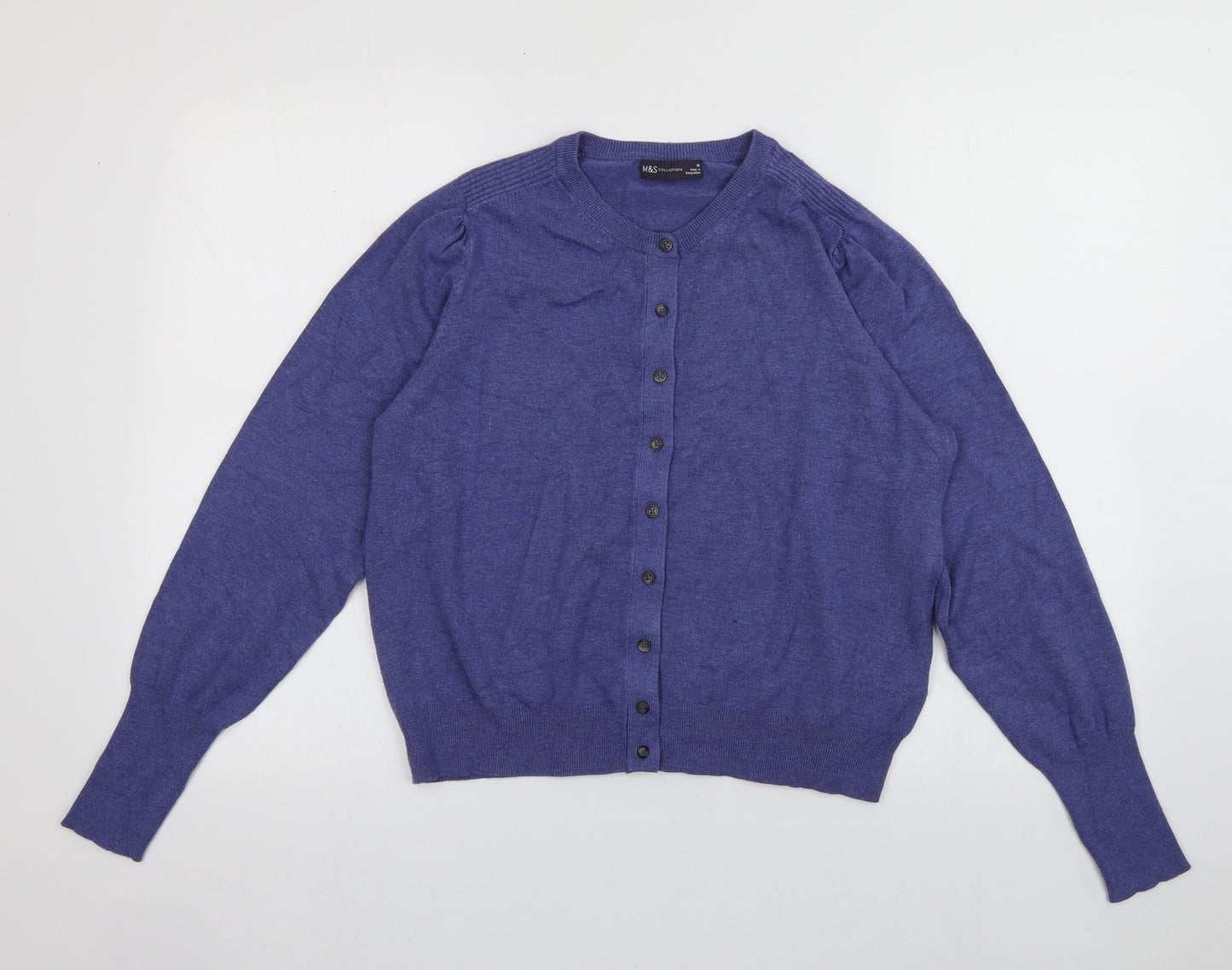 Womens UK Size 16 Marks and Spencer Purple Cardigan Jumper
