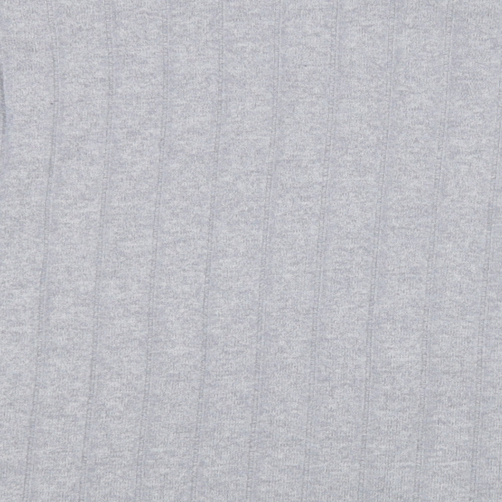 George Womens Grey Crew Neck  Polyester Pullover Jumper Size M