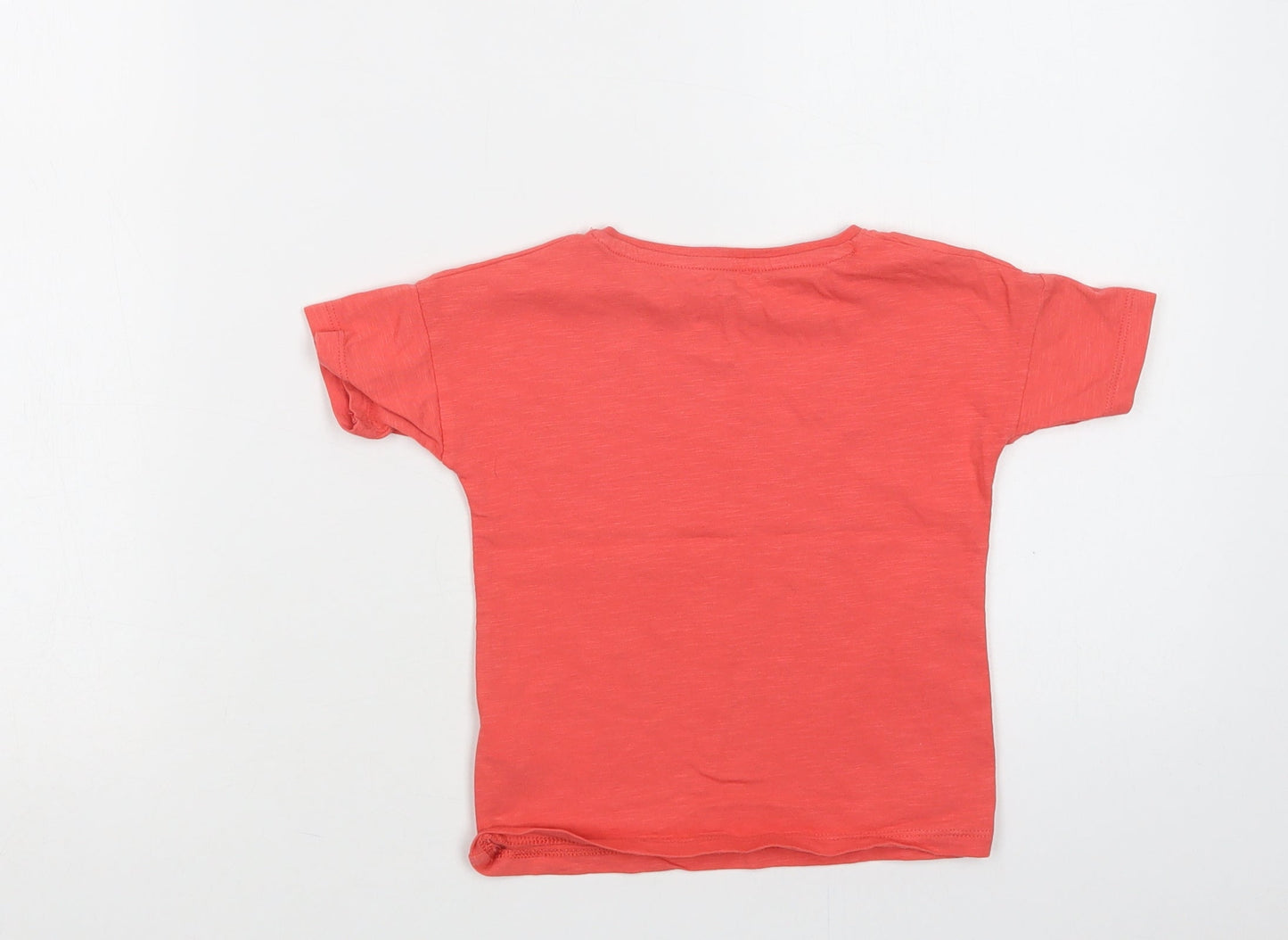F&F Baby Pink  Cotton Basic Polo Size 18-24 Months Crew Neck  - Happy Day