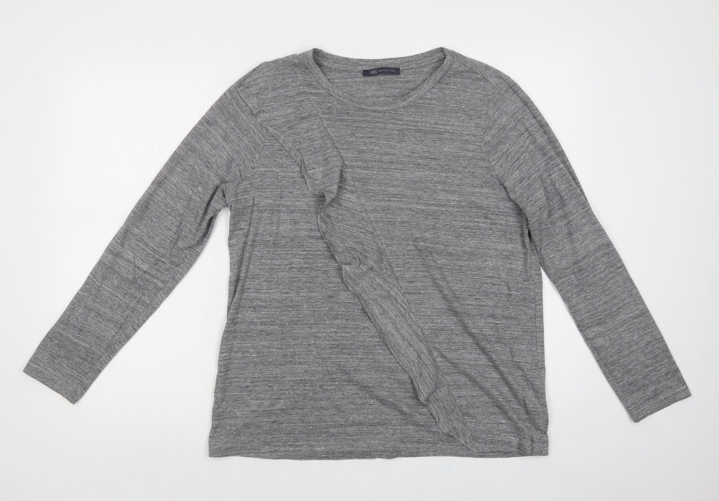 Womens UK Size 16 M&S Grey Basic Blouse