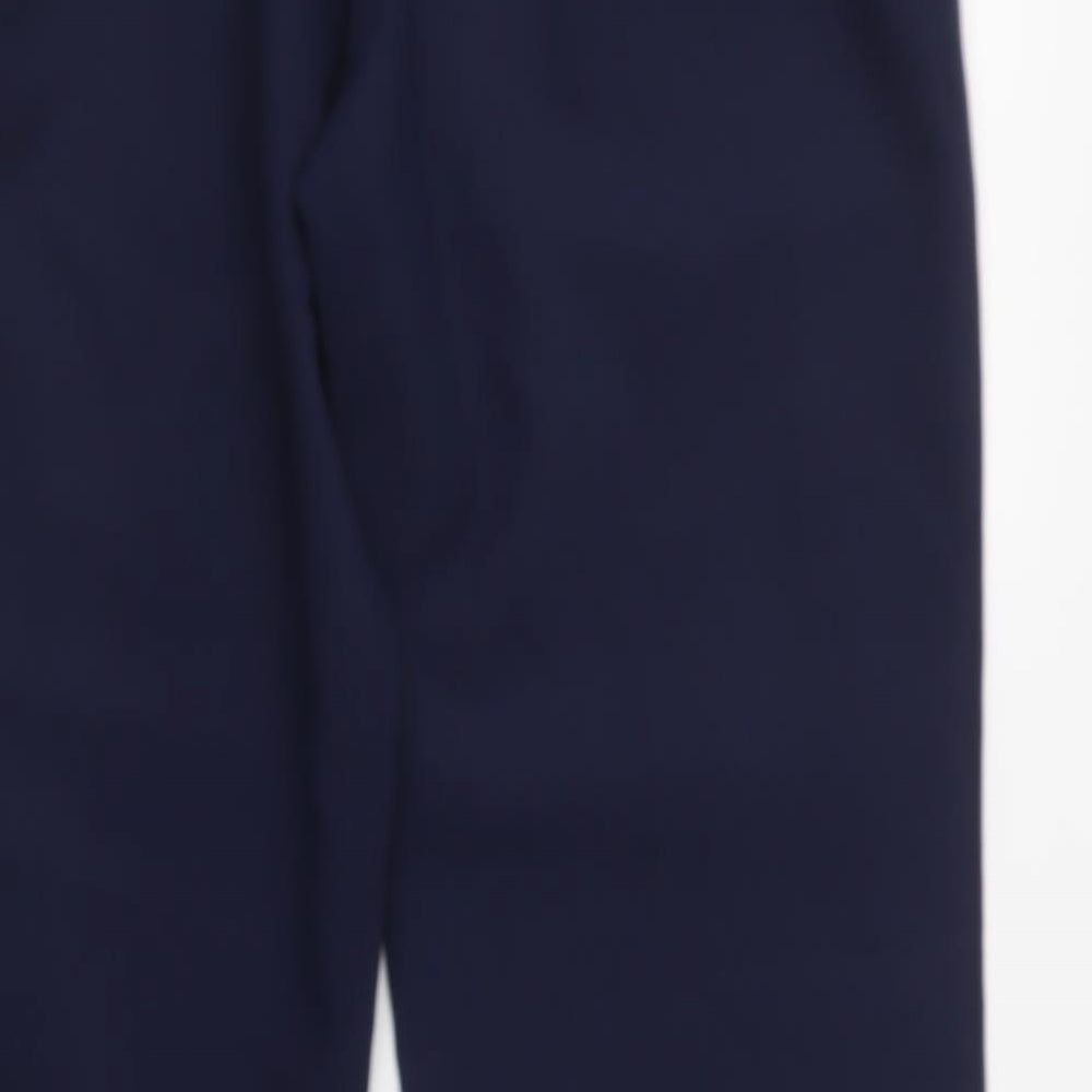 Tailored Image Womens Blue  Polyester Dress Pants Trousers Size 10 L32 in Regular Button