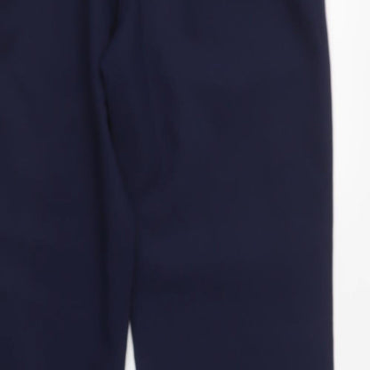 Tailored Image Womens Blue  Polyester Dress Pants Trousers Size 10 L32 in Regular Button