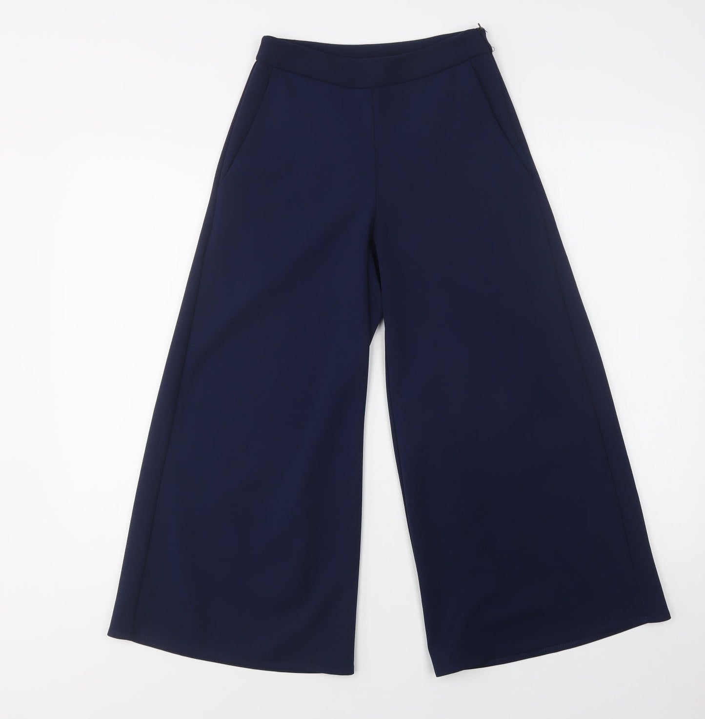 Queenie London Womens Blue  Polyester Dress Pants Trousers Size 8 L23 in Regular Zip