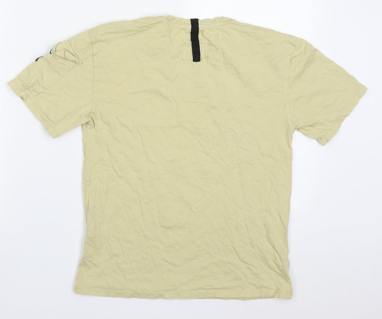 Zara Boys Beige  Cotton Basic T-Shirt Size 10 Years Crew Neck Pullover - Noisy Club
