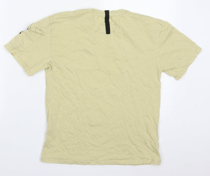 Zara Boys Beige  Cotton Basic T-Shirt Size 10 Years Crew Neck Pullover - Noisy Club