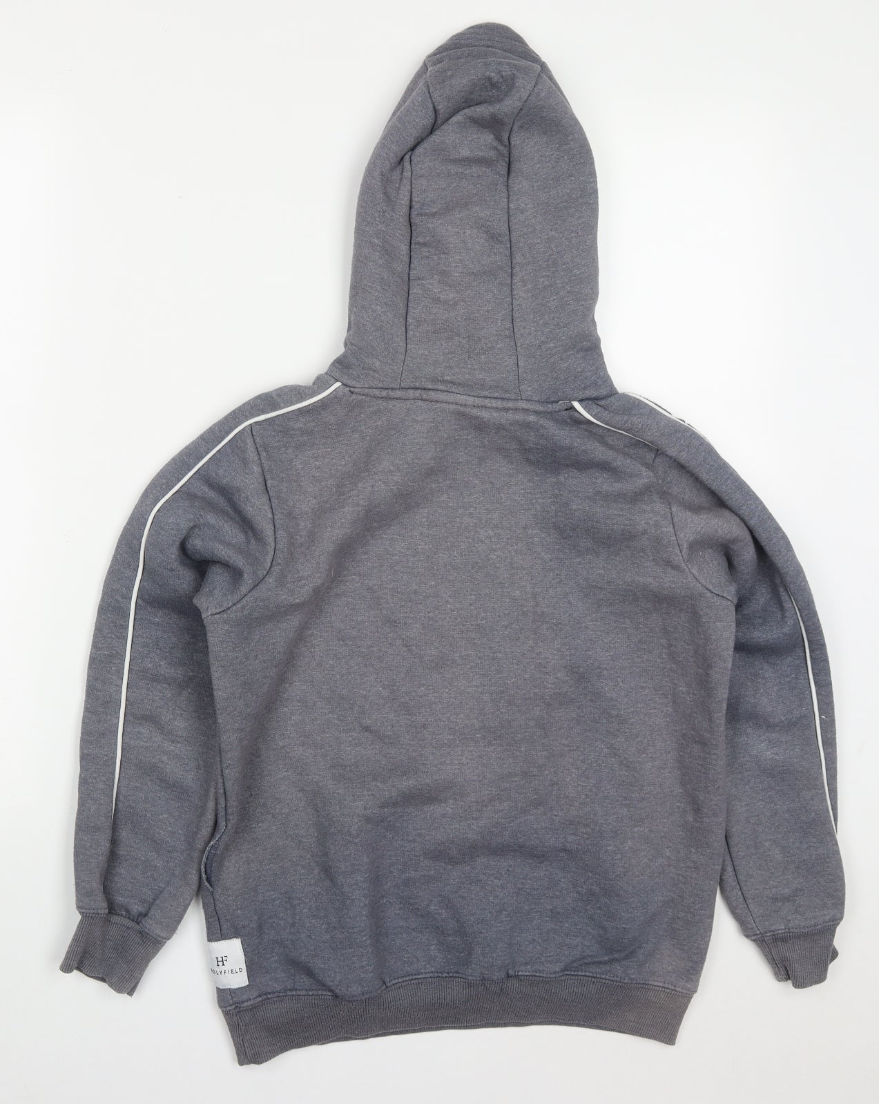 Holyfield Boys Grey  Cotton Pullover Hoodie Size 10-11 Years  Pullover