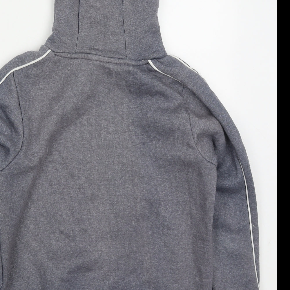 Holyfield Boys Grey  Cotton Pullover Hoodie Size 10-11 Years  Pullover