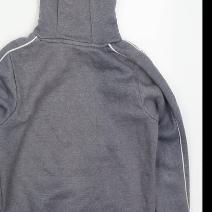 Holyfield Boys Grey  Cotton Pullover Hoodie Size 10-11 Years  Pullover