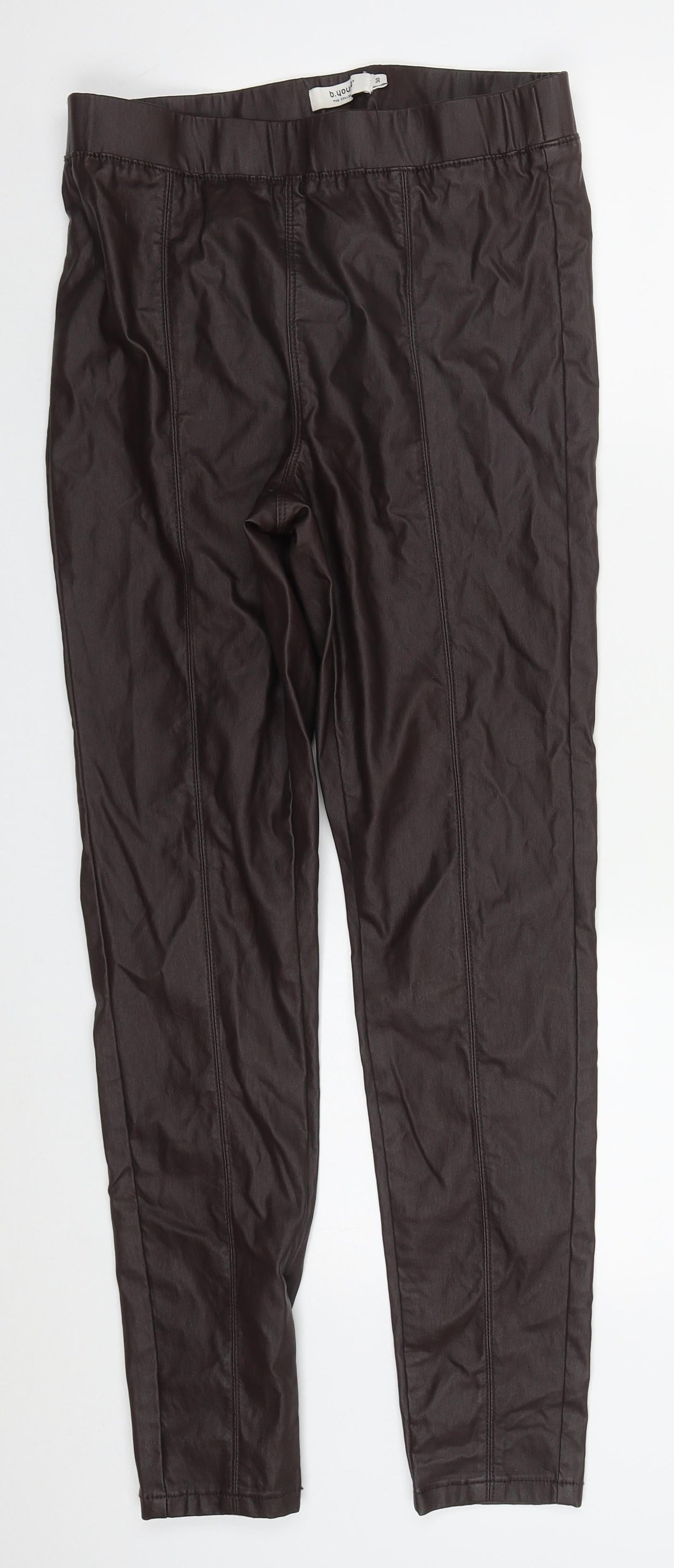 B Young Womens Brown  Polyurethane Carrot Leggings Size 30 in L29 in