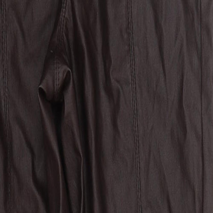 B Young Womens Brown  Polyurethane Carrot Leggings Size 30 in L29 in
