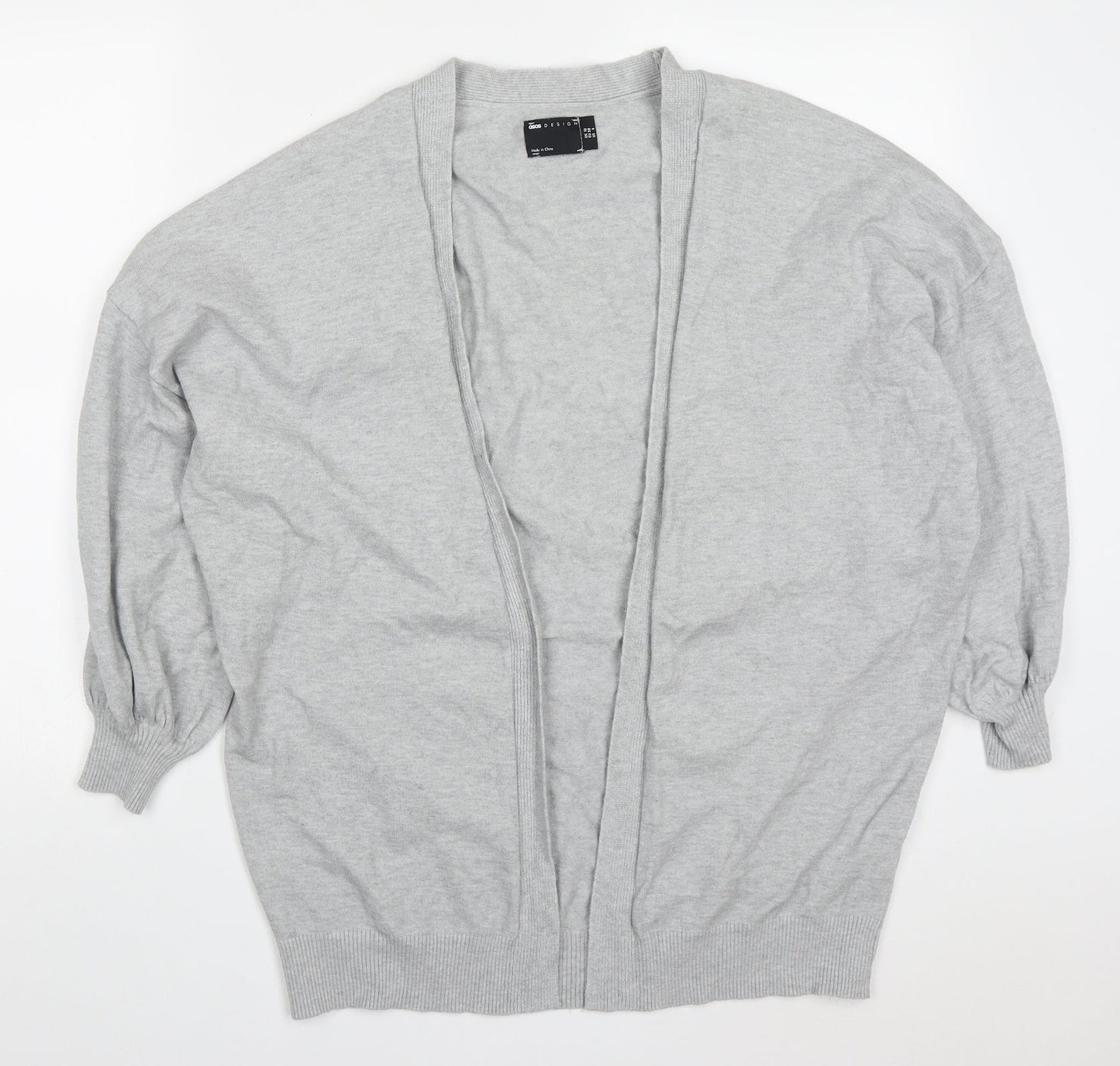 Womens UK Size 10 ASOS Grey Cardigan Jumper