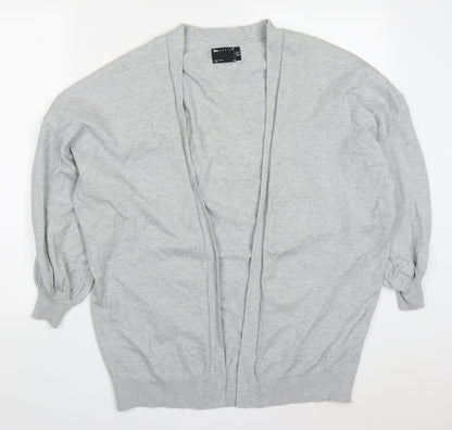 Womens UK Size 10 ASOS Grey Cardigan Jumper