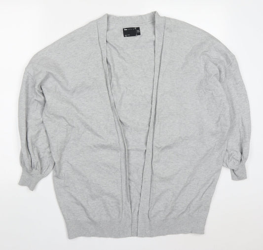 Womens UK Size 10 ASOS Grey Cardigan Jumper