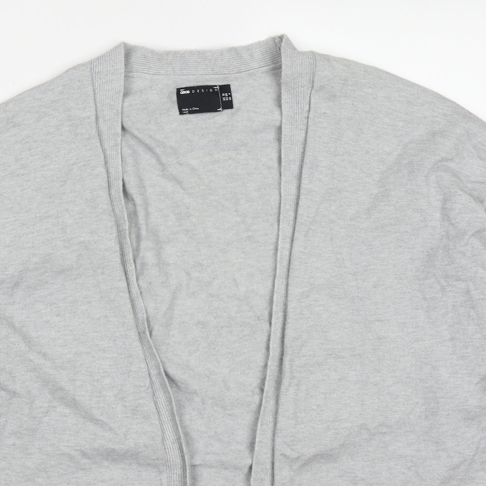 Womens UK Size 10 ASOS Grey Cardigan Jumper
