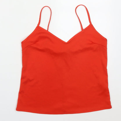 Womens UK Size 10 Miss Selfridge Red Basic Tank