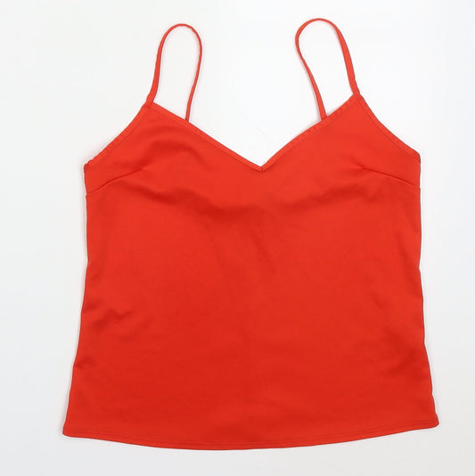 Womens UK Size 10 Miss Selfridge Red Basic Tank