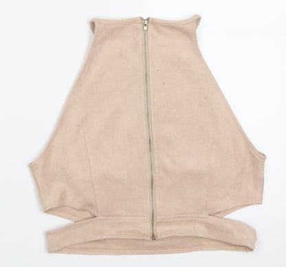 Womens UK Size 12 Missguided Pink Basic Tank