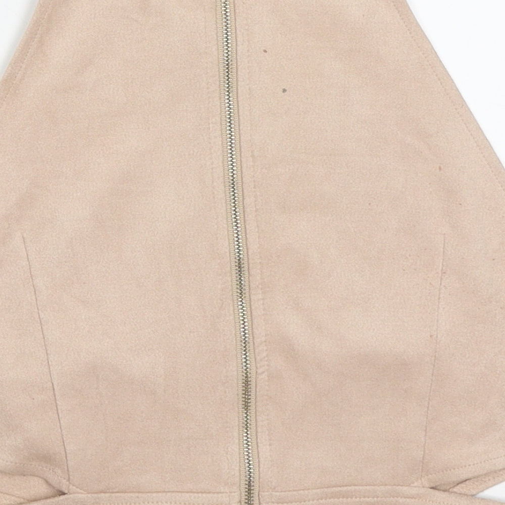 Womens UK Size 12 Missguided Pink Basic Tank