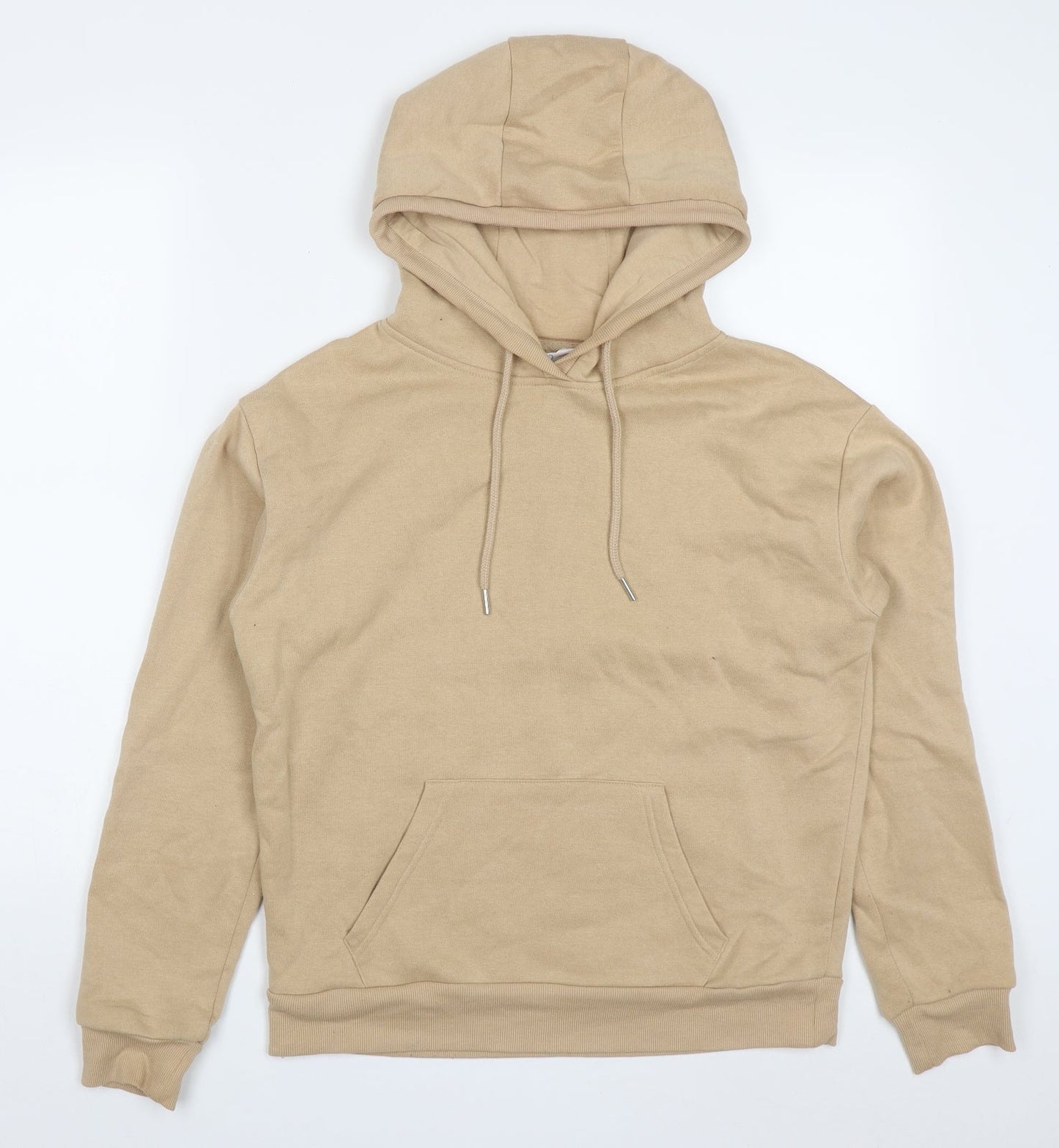 Primark Womens Beige  Cotton Pullover Hoodie Size 6  Pullover