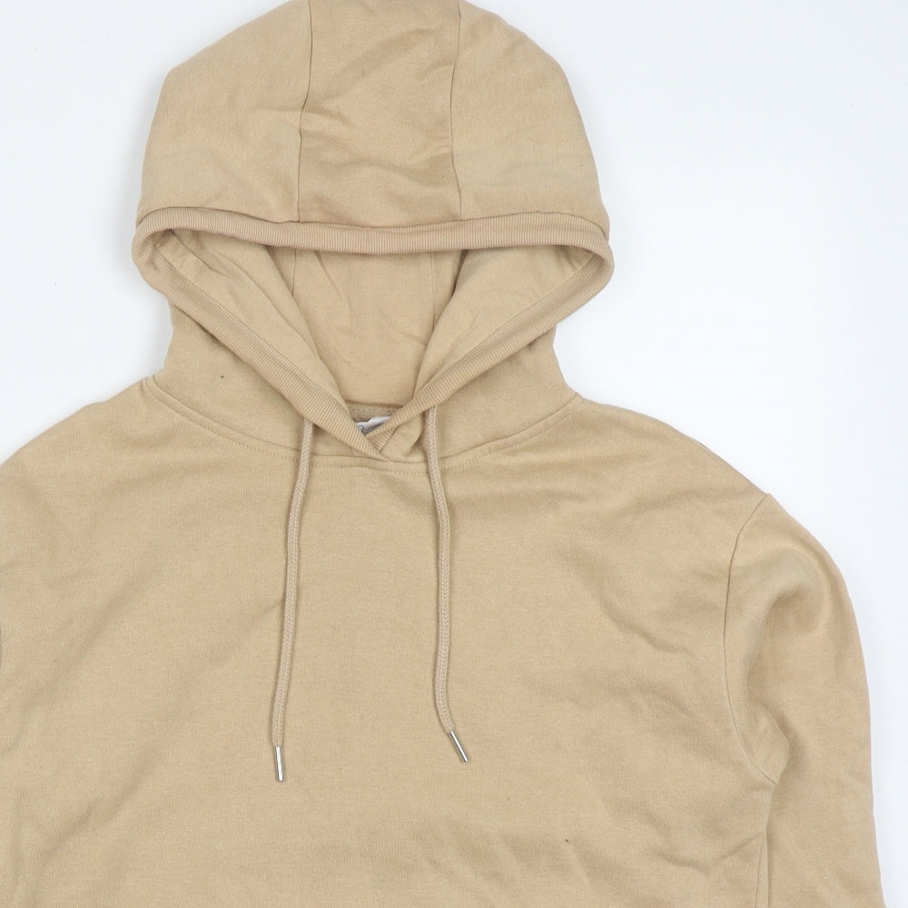 Primark Womens Beige  Cotton Pullover Hoodie Size 6  Pullover