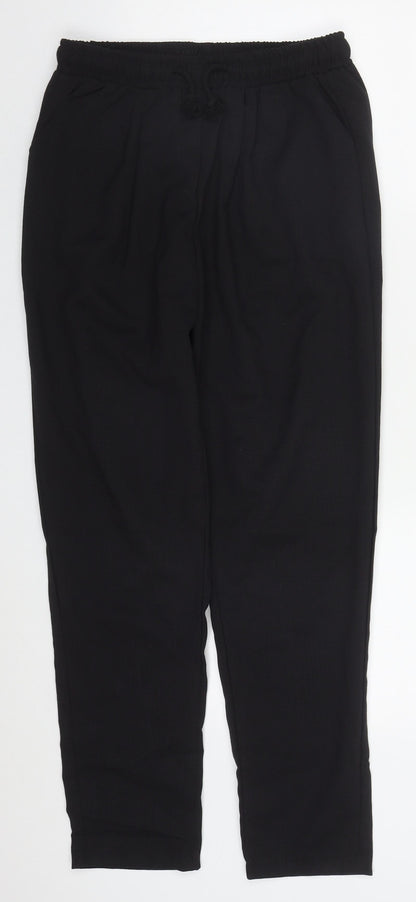 Womens UK Size 10 PRETTYLITTLETHING Regular Fit  Black Trousers