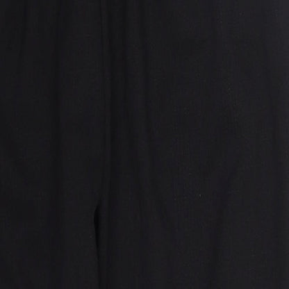 Womens UK Size 10 PRETTYLITTLETHING Regular Fit  Black Trousers