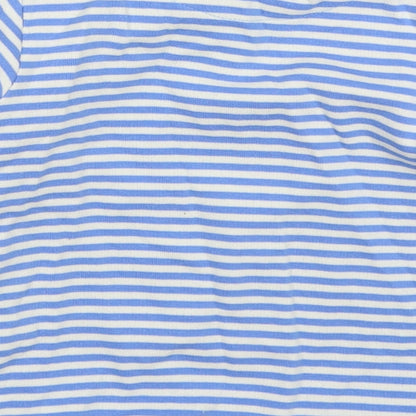 Marks and Spencer Boys Blue Striped Cotton Pullover Sweatshirt Size 2-3 Years  Pullover - Save the Planet