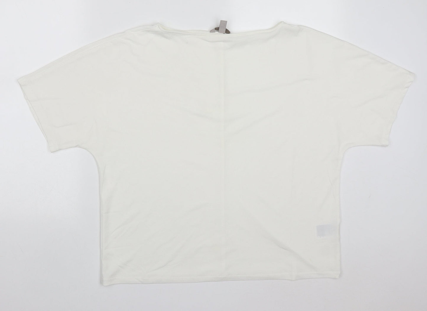 Womens UK Size M H&M White Basic T-Shirt
