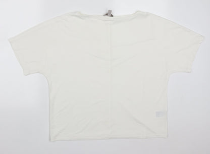 Womens UK Size M H&M White Basic T-Shirt