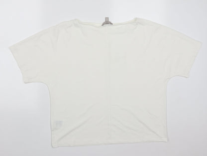 Womens UK Size M H&M White Basic T-Shirt