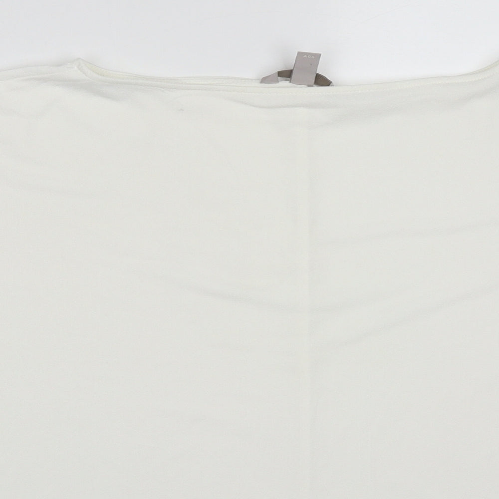 Womens UK Size M H&M White Basic T-Shirt