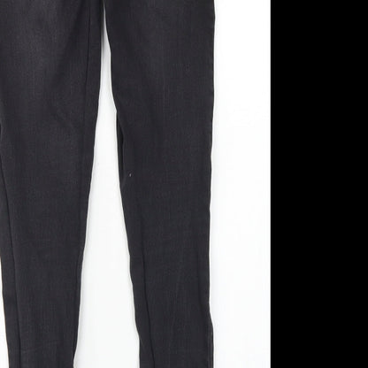 Pep & Co Womens Black  Cotton Jegging Jeans Size 12 L27 in Regular