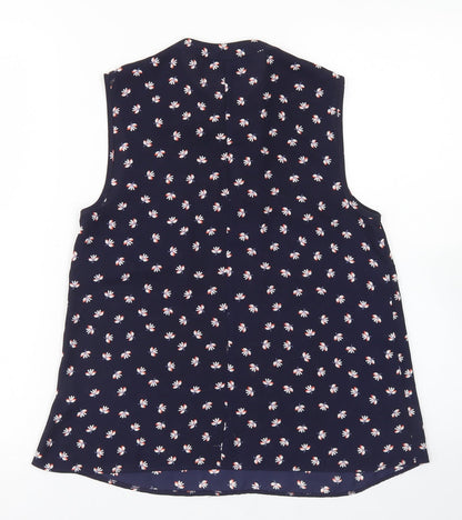 Womens UK Size 6 Atmosphere Blue Basic Blouse