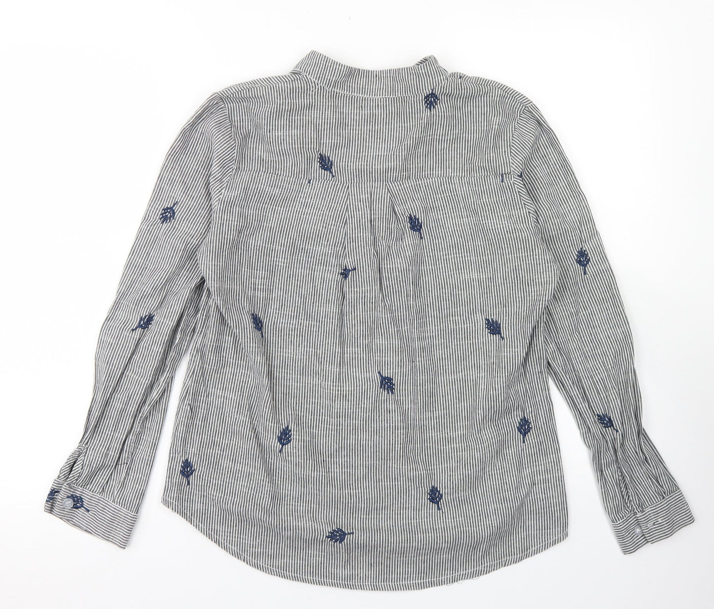 Womens UK Size L Classic Green Basic Blouse