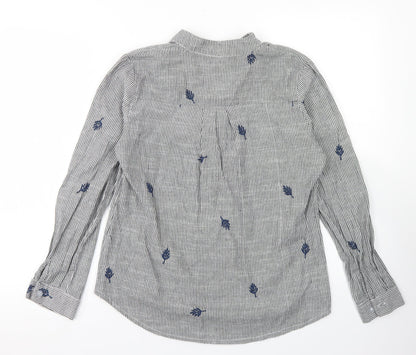 Womens UK Size L Classic Green Basic Blouse