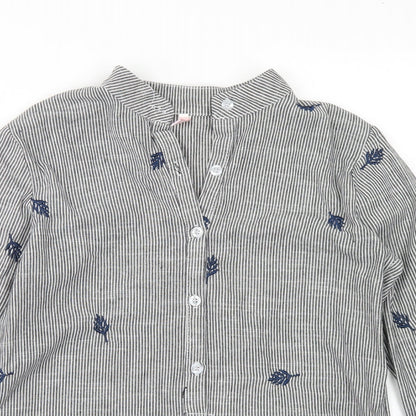 Womens UK Size L Classic Green Basic Blouse